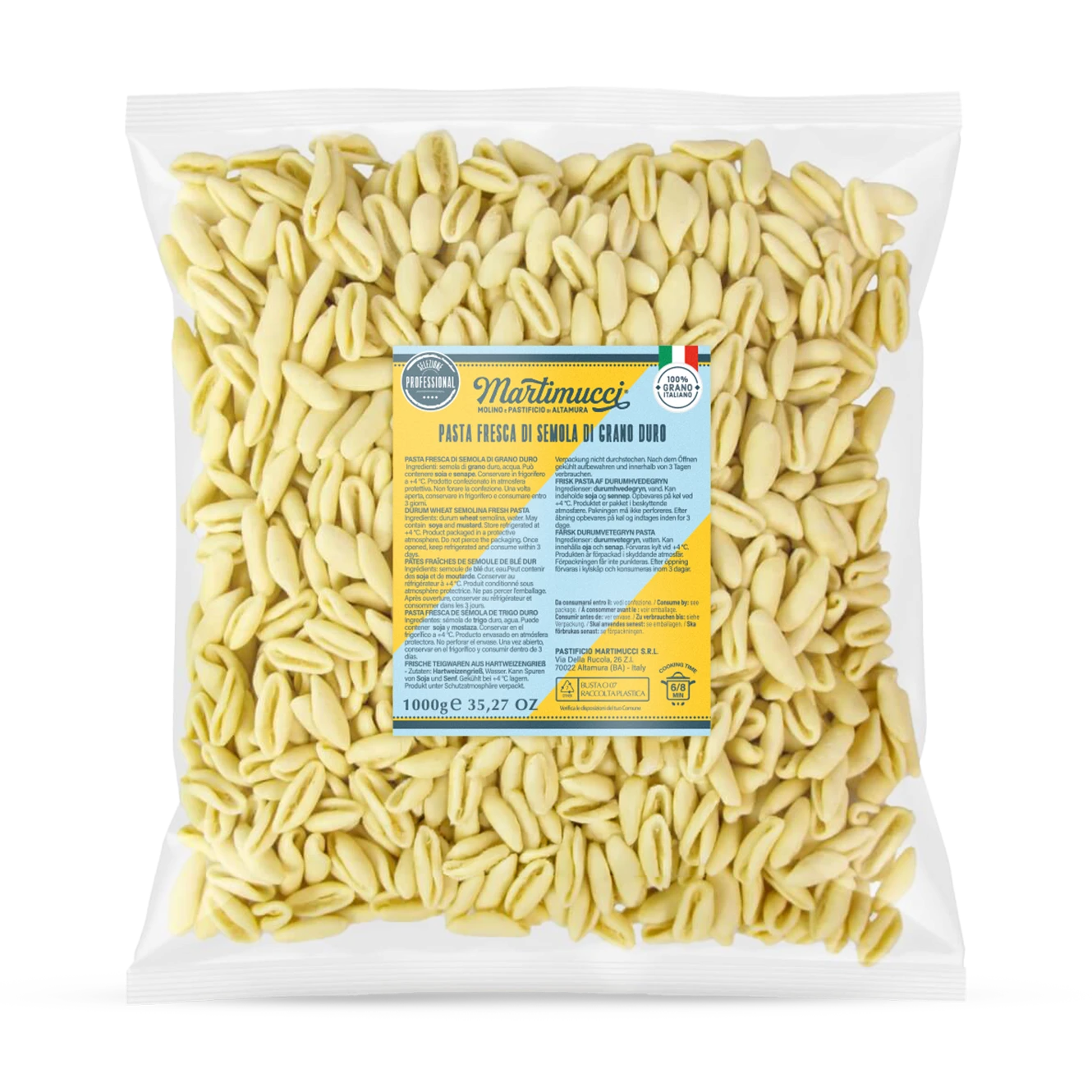 Cavatelli Martimucci pasta fresca Linea Ho.Re.Ca. Classica
