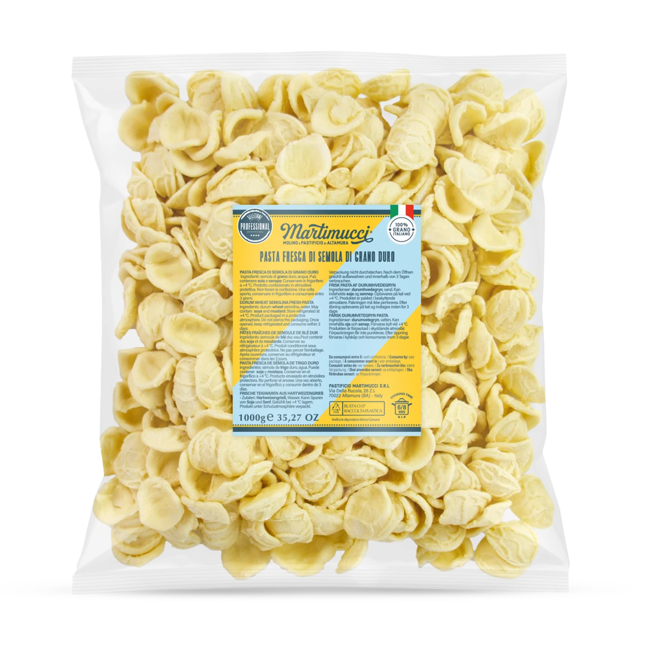 Orecchiette Martimucci pasta fresca Linea Ho.Re.Ca. Classica